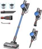 Cordless Vacuum Cleaner, 30Kpa/400W/45 Mins Stick Cordless Vacuum Cleaner, Rechargeable, 80000RMP Lightweight Handheld Vacuum for Home with LED Display Screen, for Hardwoods/Floors/Carpets/Pet Hair - Image 2