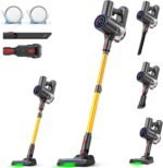 Cordless Vacuum Cleaner, 40KPA/40Mins, LED Display, Lightweight Stick Vacuum with Powerful Suction, Self-Standing, Green Light, Rechargeable Vacuum Cleaners for Home Pet Hair Carpet Hard Floors - Image 2