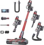Cordless Vacuum Cleaner, 600W/50KPa Stick Vacuum, 65 Mins Runtime Rechargeable Vacuum, Wall Mount Charging, Auto Mode, Self-Standing Vacuum Cleaner for Home with 3.3Ft Hose for Pet Hair Carpet Floor - Image 2