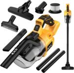 Cordless Vacuum for Dewalt 20V Battery, 5 in 1 Handheld Electric Vacuum Cleaner with 500W Powerful Motor, 46 CFM Portable Hand Vacuum with Filtration HEPA for Floor, Carpet, Car (Battery Not Included) - Image 2