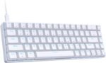 DIERYA T68SE 60% Gaming Mechanical Keyboard,Ultra Compact Mini 68 Key with Red Switches Wired Keyboard,Anti-Ghosting Keys, for Windows Laptops and PC Gamers,White - Image 2
