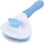 Depets Self Cleaning Slicker Brush, Dog Cat Bunny Pet Grooming Shedding Brush - Easy to Remove Loose Undercoat, Pet Massaging Tool Suitable for Pets with Long or Short Hair - Image 2