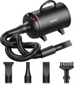 Dog-Hair-Dryer, 5.2HP/ 3800W High Velocity Pet Blow Dryer with Heater for Grooming, Speed Temperature Adjustable Dog Blower Grooming Dryer with 4 Nozzles - Image 2