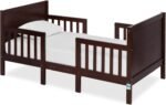 Dream On Me Hudson 3-in-1 Convertible Toddler Bed, 4 Safety Guard Rails, Low-to-Floor Design, Greenguard Gold & JPMA Certified, Solid New Zealand Pinewood, Converts to Chairs & Table – Espresso - Image 2