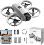 Drone with HD Camera for Adults, 360° Rolling Intelligent Obstacle Avoidance One-Key Takeoff/Landing, Headless Mode 2 Batteries I1 Remote Control Drone Portable Mini Aircraft Gifts for Beginners - Image 2