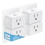 EIGHTREE Mini Smart Plug 5GHz & 2.4GHz Wi-Fi, Compatible with Alexa & Google Home & SmartThings, Remote Control, Timer, White, Type A/B Plug - Image 2