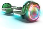 Electric Hoverboard for Kids, Hover board with Wireless Bluetooth Speaker and LED Flashing Wheel Lights, 6.5" All Terrain Hoverboard Max Speed 9 MPH, Max 165lbs​ (Chrome Green) - Image 2
