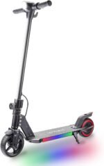 Electric Scooter for Kids Ages 6-12, 150W Motor, 4/7/11 Mph, 60 mins Ride Time, Adjustable Speed, LED Display, Colorful Lights, Electronic Brake, Foldable Kids Electric Scooter - Image 2
