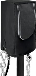 Electric Tongue Jack Cover- 3 Layer Oxford Fabric Universal Trailer RV Electric Tongue Jack Protective Cover- Adjustable Drawstring with D Rings (18 x 9 x 7.5 Inch) - Image 2