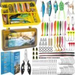 Fishing Lures, Tackle Box with Tackle Included, Crankbaits, Spoon, Hooks, Weights & Other Accessories, Fishing Bait Lure Gear Kit Gifts for Men Bass Freshwater - Image 2