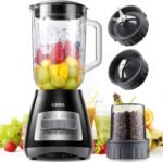 GDOR Blenders for Smoothies, 52 Oz Glass Jar Smoothie Blender, Countertop Blender & Grinder Combo, 9 Functions with 5 Speeds for Milkshakes, Puree, Crush Ice, and Chop, Max 700W - Image 2