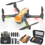 GPS Drones with 4K Camera for Adults with Brushless Motor and Follow Me Mode,Long Flight Time and Distance,5G FPV Transmission and Auto Return,G9 Foldable RC Quadcopter for Beginner,Under249g (Dark gray) - Image 2