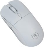 Gaming Mouse, Rechargeable Computer Mouse with with 2 Side Buttons, Type-C Adapter for Laptop, PC, Notebook - White - Image 2