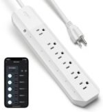 Geeni Smart Surge Protector 6-Outlet Power Strip – Wi-Fi Enabled with Voice Control (Alexa, Google Assistant), Surge Protection, 3ft Extension Cord, Remote Access - Image 2