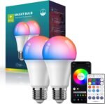 Generic Smart LED Light Bulbs, 2.4 GHz Wi-Fi, 9W, Compatible with Alexa and Google Assistant,2 Pack, with Remote Control - Image 2