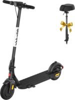 Gotrax Fusion Seat Electric Scooter for Adults, 8.5" Solid Tire Max 14 Miles Range, 15.5/18 Mph 2 Gear Speed Power by 300W Motor, Rear Double Suspension EABS&Disk Brake, Foldable Escooter with Saddle - Image 2