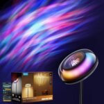 Govee Uplighter Floor Lamp for Living Room, RGBIC Ripple Projector, Floor Lamp for Bedroom Works with Matter, 215 ft² Light Area, 1000lm LED Modern Corner Floor Light, Warm Cool White Standing Lamp - Image 2