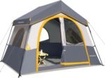 HIKERGARDEN 6-8 Person Camping Tent - Portable Family Cabin Tent for Camp, Windproof Fabric Camp Tent Outdoor for Hiking, Backpacking, Traveling - Image 2