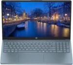 HP Portable 15'' HD Micro-Edge IPS Laptop, Intel Pentium Processor Up to 3.68GHz, 4GB DDR4, 128GB SSD, HDMI, Webcam, Ultra-Fast 6th Gen WiFi, Windows 11 OS, Dale Blue, Renewed - Image 2