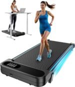 HUANUO Walking Pad Treadmill, Walking Pad with 5° Incline, 330 lbs Weight Capacity, 2.5 HP Low Noise Desk Treadmill, Remote Control & LED Display, Portable Treadmills for Home, Knee Protection - Image 2