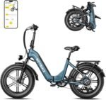 Heybike Ranger S Folding Electric Bike for Adults, 1800W Peak Motor 32MPH, 55Miles 692WH Removable Battery, APP Control Ebike,Dual Hydraulic Brakes & Front Suspension, 20"*4 Step-Thru Fat Tire Bicycle - Image 2