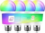 ILC Alexa Light Bulbs 10W (70 Watt Equivalent) Smart Light Bulbs Compatible with Alexa Required Echo Device, 900 Lumens, Color Changing Warm White 2700K (4 Pack) - Image 2