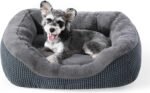INVENHO Small Dog Bed for Small Dogs, Cat Beds for Indoor Cats Washable, Orthopedic Dog Bed, Warming Soft Calming Sleeping Puppy Bed Durable Pet Bed with Anti-Slip Bottom S(20"x19"x6") - Image 2