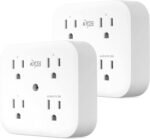 KMC Smart Tap Mini 2-Pack, 4-Outlet Wall Mounted Plug Adapter, 3 Independently Controlled Wi-Fi Outlets, Compatible with Alexa & Google Assistant, No Hub Required - Image 2