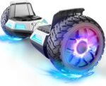 LIEAGLE Hoverboard for Adults, 8.5'' Two Wheel All Terrain Off Road Hover Board with Bluetooth Speaker, Self Balancing Scooter with Flashing LED Lights - Image 2