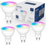 Lightinginside GU10 Smart Light Bulbs 50W Equivalent, 38°Beam Angle, Smart Bulb Works with Alexa/Google Home/Smart Life, 5W 420LM, RGBCW Bluetooth Spotlight Track Light, 2.4G WiFi, ETL Listed, 4PCS - Image 2