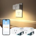 Linkind Matter Smart Plug with LED Night Light, Work with Alexa, Apple Home, Google, Smart Outlet 15A/1800W, Dusk to Dawn, Plug in Wall, Timer&Schedule, ETL&FCC Certified, 2.4GHz Wi-Fi Only, 2 Pack - Image 2