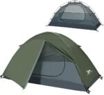 MC TOMOUNT Backpacking Tent 1-2 Person Waterproof Lightweight Double Layer Free-Standing Aluminum Pole for Outdoor Camping Hiking 4 Season - Image 2