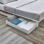 MUSEHOMEINC Solid Wood Under Bed Storage Drawer with 4-Wheels for Bedroom,Wooden Underbed Storage Organizer,Suggested for Queen and King Size Platform Bed - Image 2