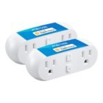 Meross WiFi Dual Smart Plug 15A Smart Outlet Supports Apple HomeKit, Siri, Alexa, Echo and SmartThings, 2 in1, Voice & Remote Control, Timer, No Hub Required, 2.4G, 2 Pack - Image 2