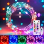 Minetom Fairy Lights Color Changing - 33FT 100 LED String Light with Remote, 16 Single Colors & 6 Holiday Colors,12 Modes, USB Fairy Lights for Bedroom, Halloween Light for Indoor Classroom Christmas - Image 2