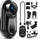 Mini Body Camera 1080P, 512G Thumb Vlogging Cam Hands-Free Recording, Portable Action Camera with 360° Rotate Clip&Magnetic Clip, Wearable Video Recorder for Traveling/Motorcycle(SD Card Not Included) - Image 2