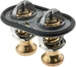 MotoRad 717-200 Thermostat Engine Coolant Thermostat Fits Ford F-250 Super Duty 11–23 F-350 Super Duty 11–23 Mustang 20–22 F-150 23 F-650 11-21 F-750 11-21 BC3Z8575E BC3Z8575D BC3Z8575A - Image 2