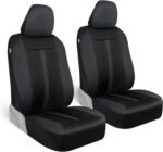 Motor Trend Gray Cloth Car Seat Covers for Front Seats – Premium Automotive Bucket Seat Covers, Made for Vehicles with Removable Headrests, Interior Covers for Car Truck Van SUV Seat Protector - Image 2