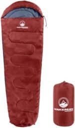 Mummy Sleeping Bag - Adult Cold Weather Sleeping Bag Rated to 25°F - Waterproof with Drawstring Hood - Camping Equipment by Wakeman Outdoors - Image 2