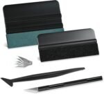 NEWISHTOOL Car Window Tint Installation Kit - Vinyl Wrap Tools With Felt Squeegee, Micro Squeegee, Razor Blade Knife - Image 2