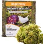Natural Moss for Pet Snails, Perfect Pet Snail Supplies for Maintain The Humidity Levels in The Enclosure - Image 2