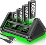 OIVO Rechargeable Battery for XboxOne/Xbox Series X|S, 4 x 4880mWh Xbox Batteries, Xbx Series Battery Charger Station for XboxOne S|X/Elite Controllers - Image 2