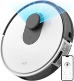 OKP L1 Robot Vacuum Cleaner, V-Shaped Brush Anti-tangling Design,3800Pa, 200 Mins Runtime, Slim, Self-Charging Robotic Vacuum Cleaner, Ideal for Pet Hair and Hard Floors - Image 2