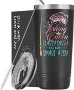 Onebttl Fishing Gifts for Women, Womens Fishing Gear Accessories Stuff for Women, 20oz Stainless Steel Coffee Tumbler with Lid - Image 2