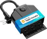 Outdoor Smart Plug, meross Outdoor Wi-Fi Outlet with 3 Independent Sockets Compatible with Apple Homekit, Alexa and SmartThings, Voice & Remote Control, Timer, 2.4 GHz only,Black - Image 2