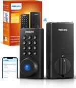 Philips Wi-Fi Door Lock, WiFi Smart Lock Keyless Entry Deadbolt for Front Door, Compatible with Alexa & Google Assistant, Remote Control, Built-in WiFi, APP Fingerprint Passcode Unlock, Auto Locking - Image 2