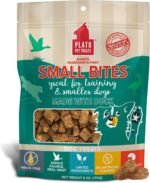 Plato Pet Treats Air Dried Small Bites Dog Treats, Natural Bite Sized Real Meat & Duck, Grain Free & High Protein, Made in the USA, 6oz - Image 2