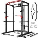 Power Cage, 2000LBS Multi-Function S11 Power Rack with LAT Pulldown, Squat Rack with Adjustable Pulley System and More Training Attachments, Weight Workout Machine for Home Gym - Image 2