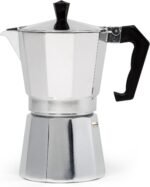 Primula Classic Stovetop Espresso and Coffee Maker, Moka Pot for Italian and Cuban Café Brewing, Greca Coffee Maker, Cafeteras, 6 Espresso Cups, Silver - Image 2