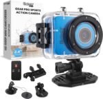Pyle Gear Pro Sports Action Camera - 1080P Full HD Waterproof Camcorder, 12MP Camera, 2.4" Touch Screen, USB & HDMI Ports, with Remote Control, 1500mAh Lithium Battery, Mounting Accessories (Blue) - Image 2